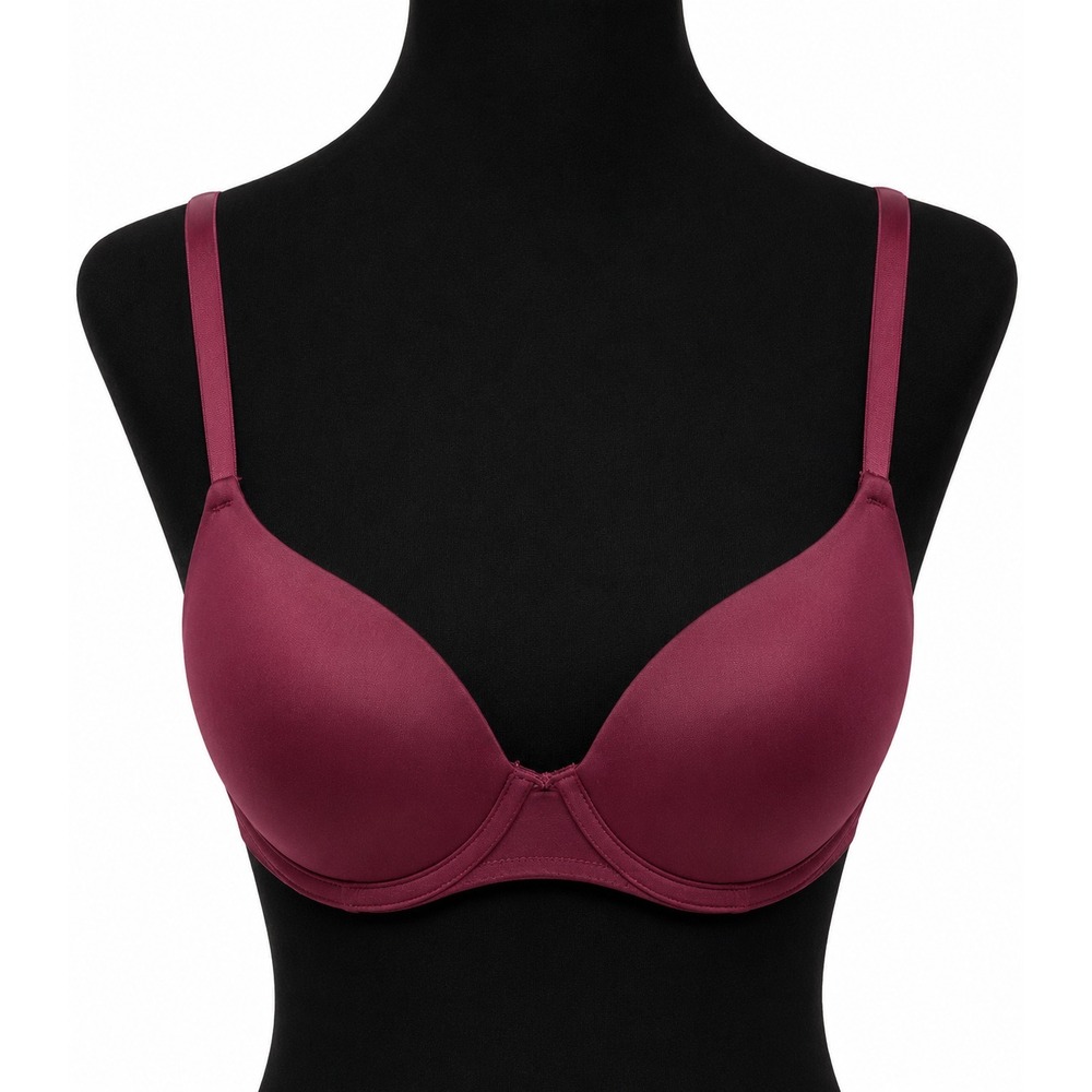 Pink Victoria's Secret Wear Everywhere Lightly Lined Bra Size 32C Burgundy